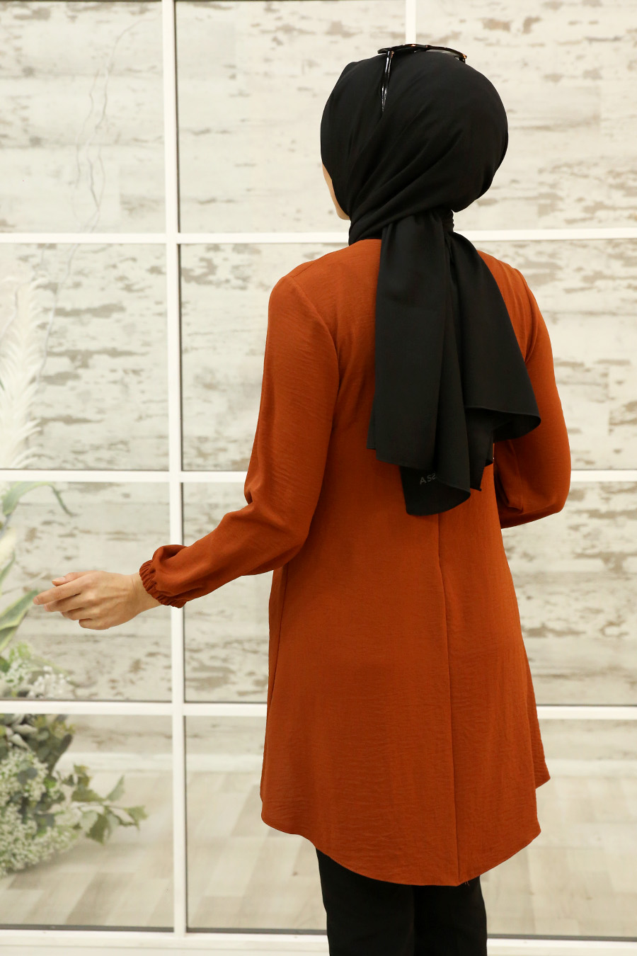 BRICK COLOR TUNIC BRICK COLOR TUNIC